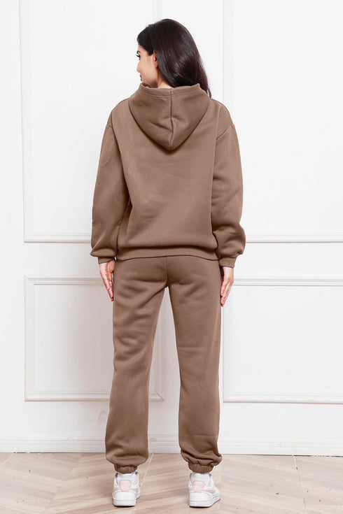 'Sarah' Long Sleeve Hoodie and Pants Set - Celes Fashion